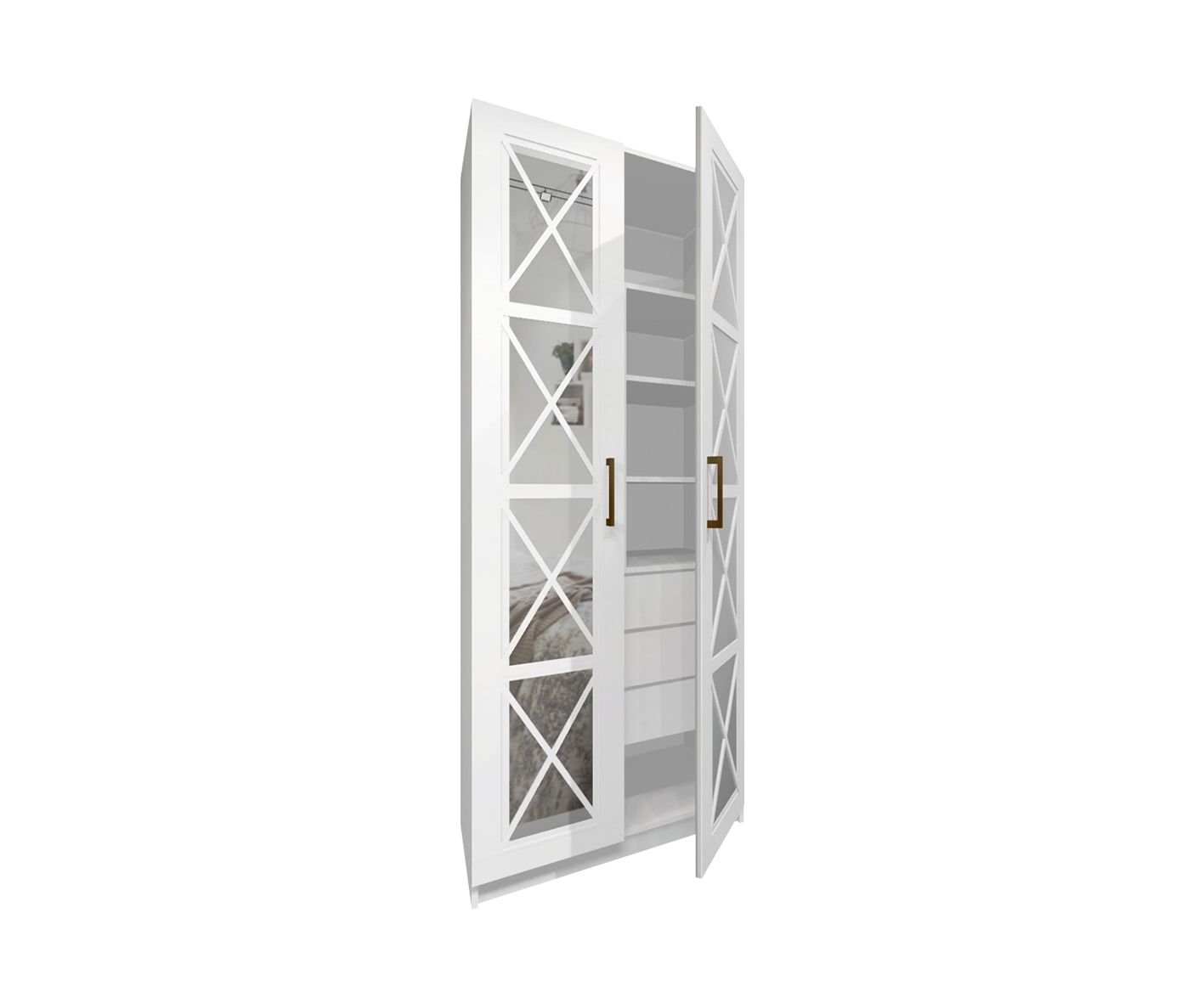 Шкаф «Нео» 80х50х210 см (с полками) Image 3