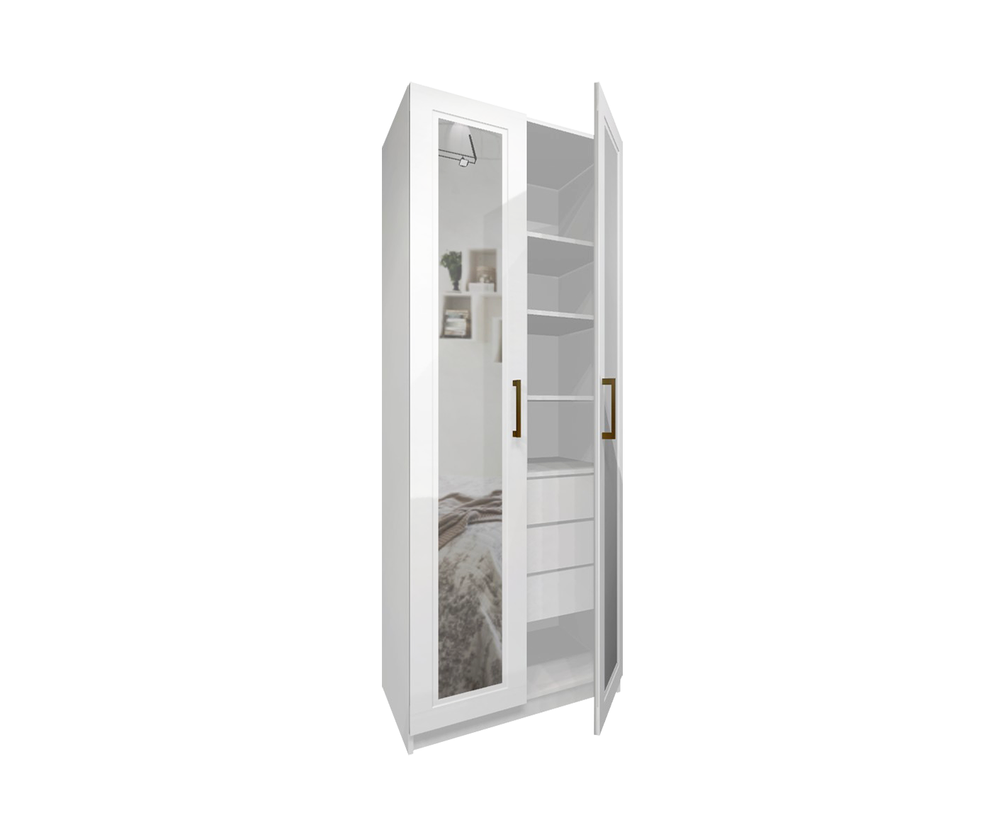 Шкаф «Нео» 80х50х210 см (с полками) Image 5