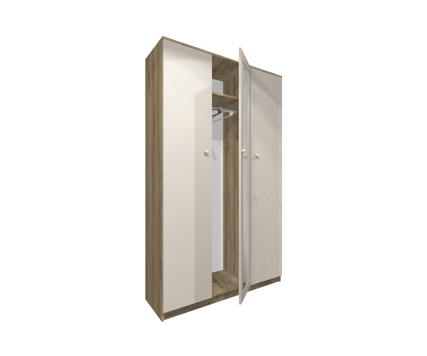 “Кашемир” 115х50х210 cм (штанга, полки) Image 3
