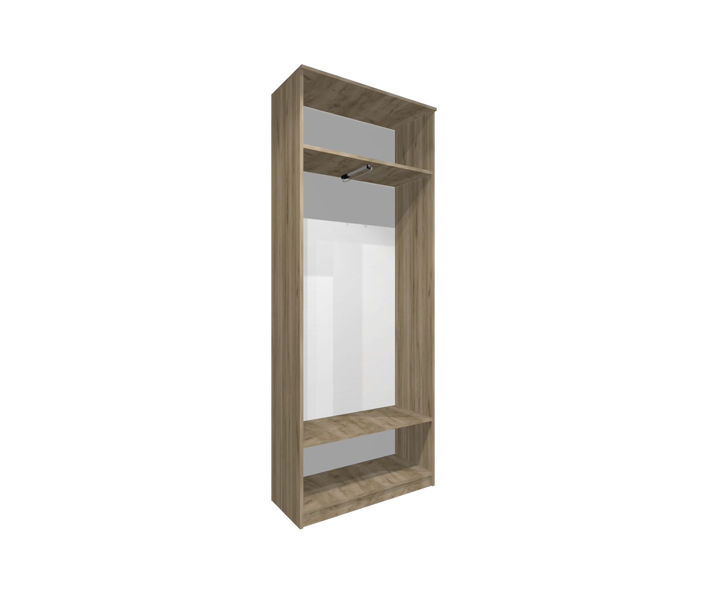 Шкаф “Кашемир” 75х210х42 см (с выдвижной вешалкой) Image 3